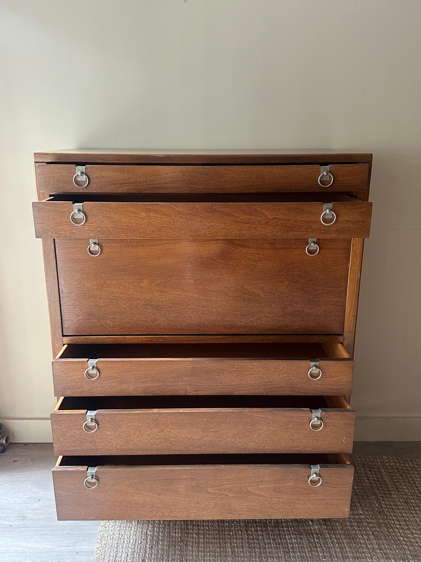 Walnut tallboy