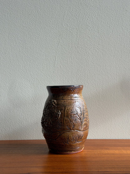 Wheeler Pottery stag jar