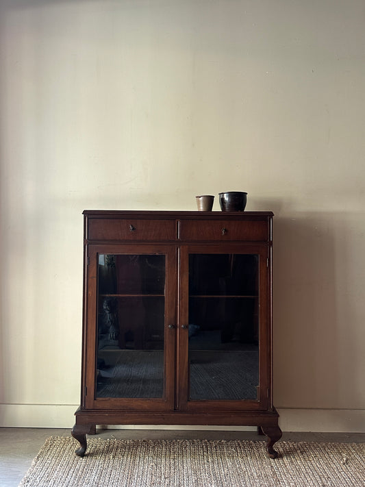 Walnut display case