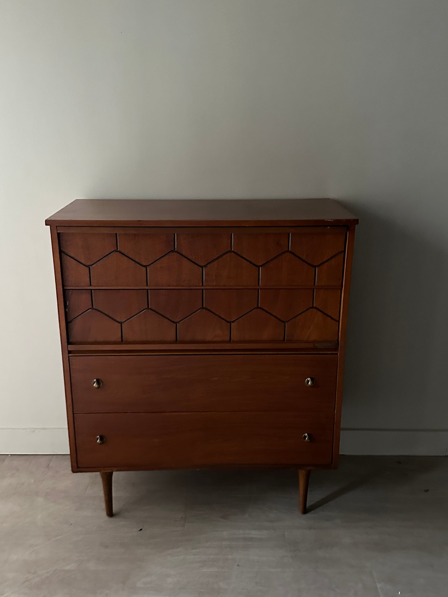 Walnut tallboy