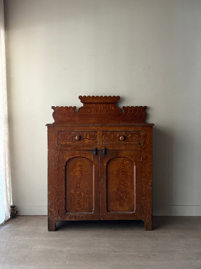 Pennsylvania grain painted jelly cupboard