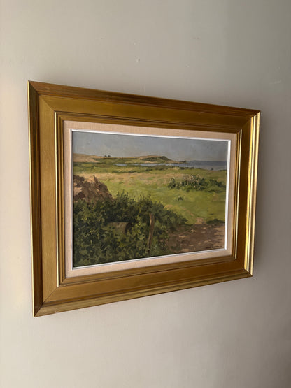 Landscape by Jorgen Brendekilde (1920-1993). Signed.