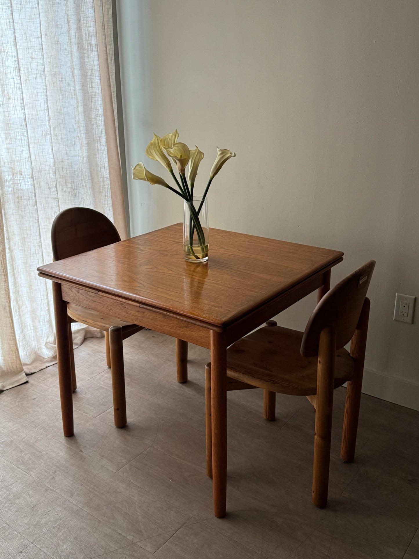 Danish teak extending dining table