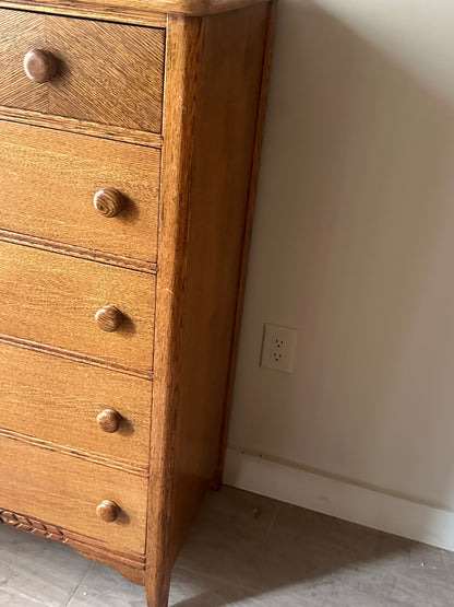 Oak tallboy