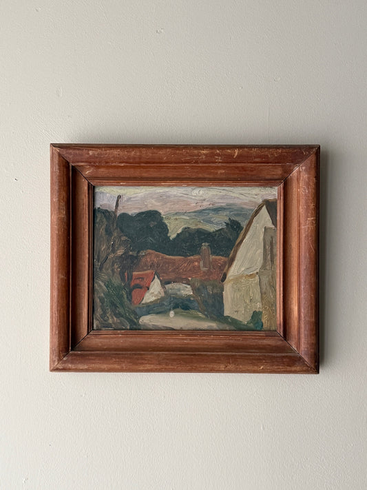 Post Impressionist landscape. Unsigned.