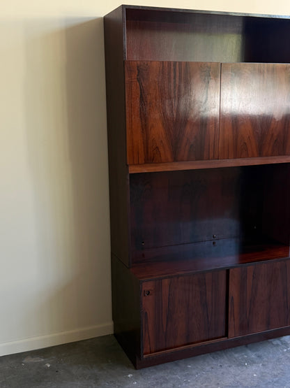 Danish rosewood bookcase cabinet