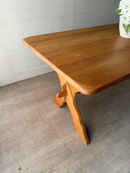 Henning Kjaernulf Danish oak trestle dining table