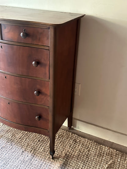 Pine tallboy dresser