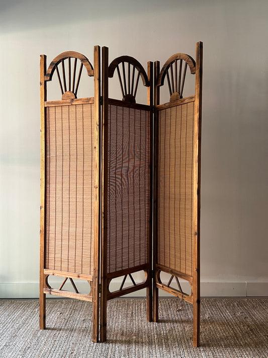 Three panel room divider