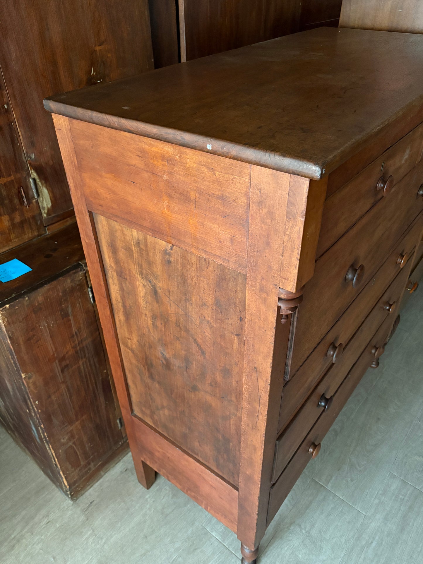 Sheraton walnut dresser
