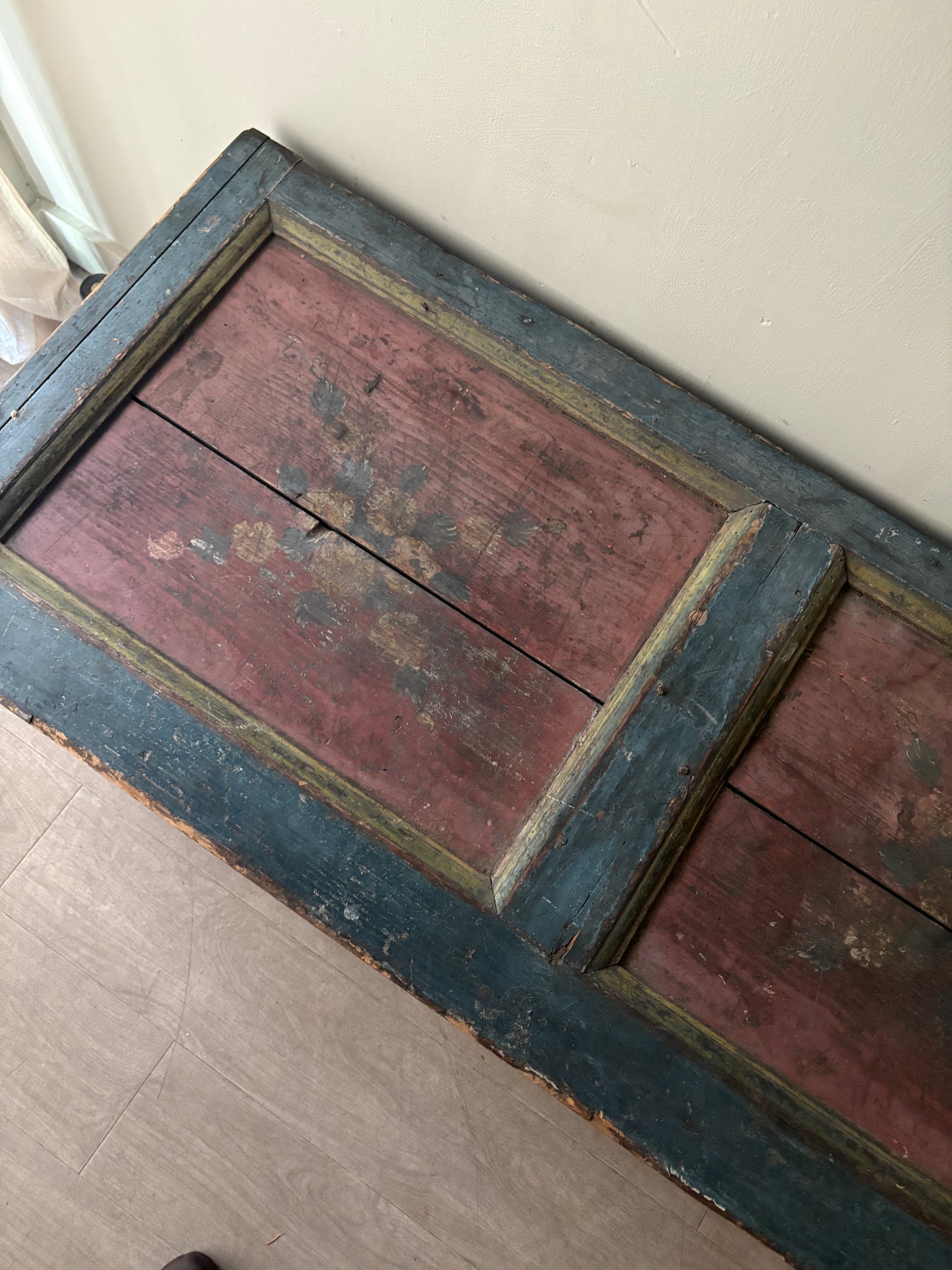 Alpine painted pine chest