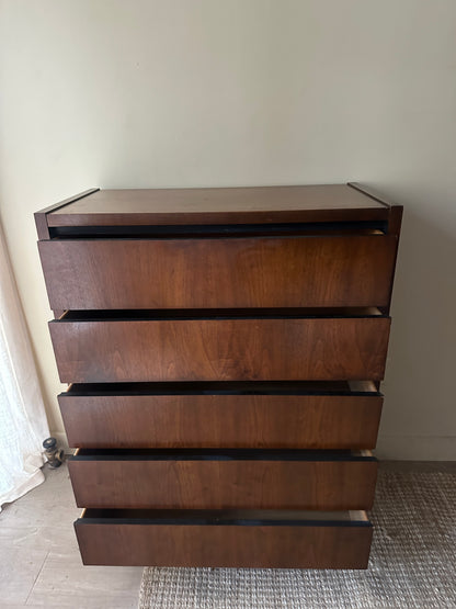 Lane walnut tallboy
