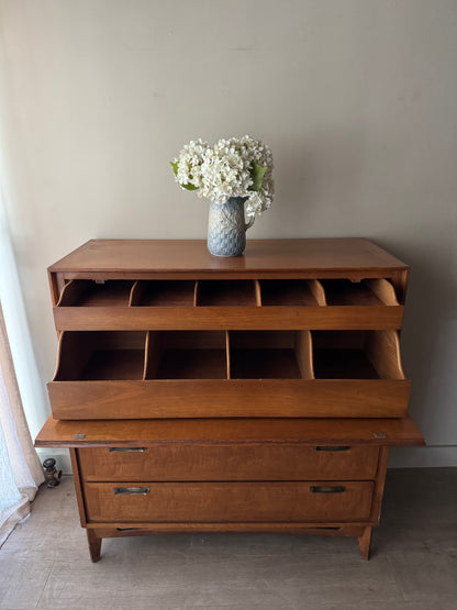 Walnut gentlemen’s dresser