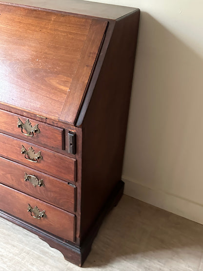 Pine secretary dresser