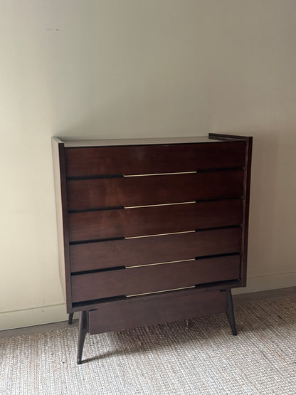 Walnut tall boy