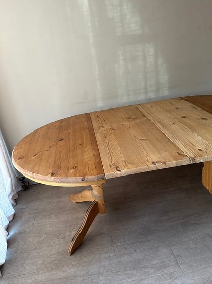 Swedish pine extending dining table