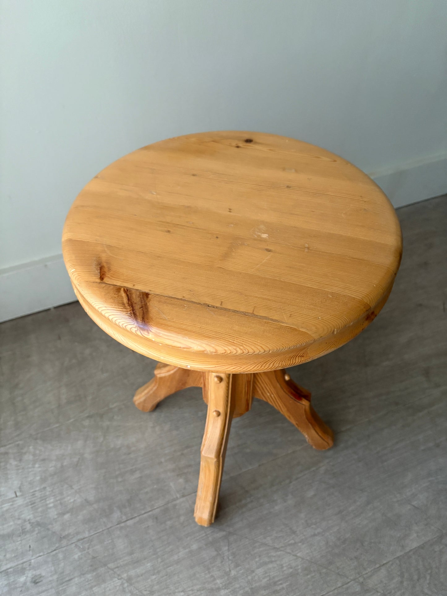 Swedish pine stool