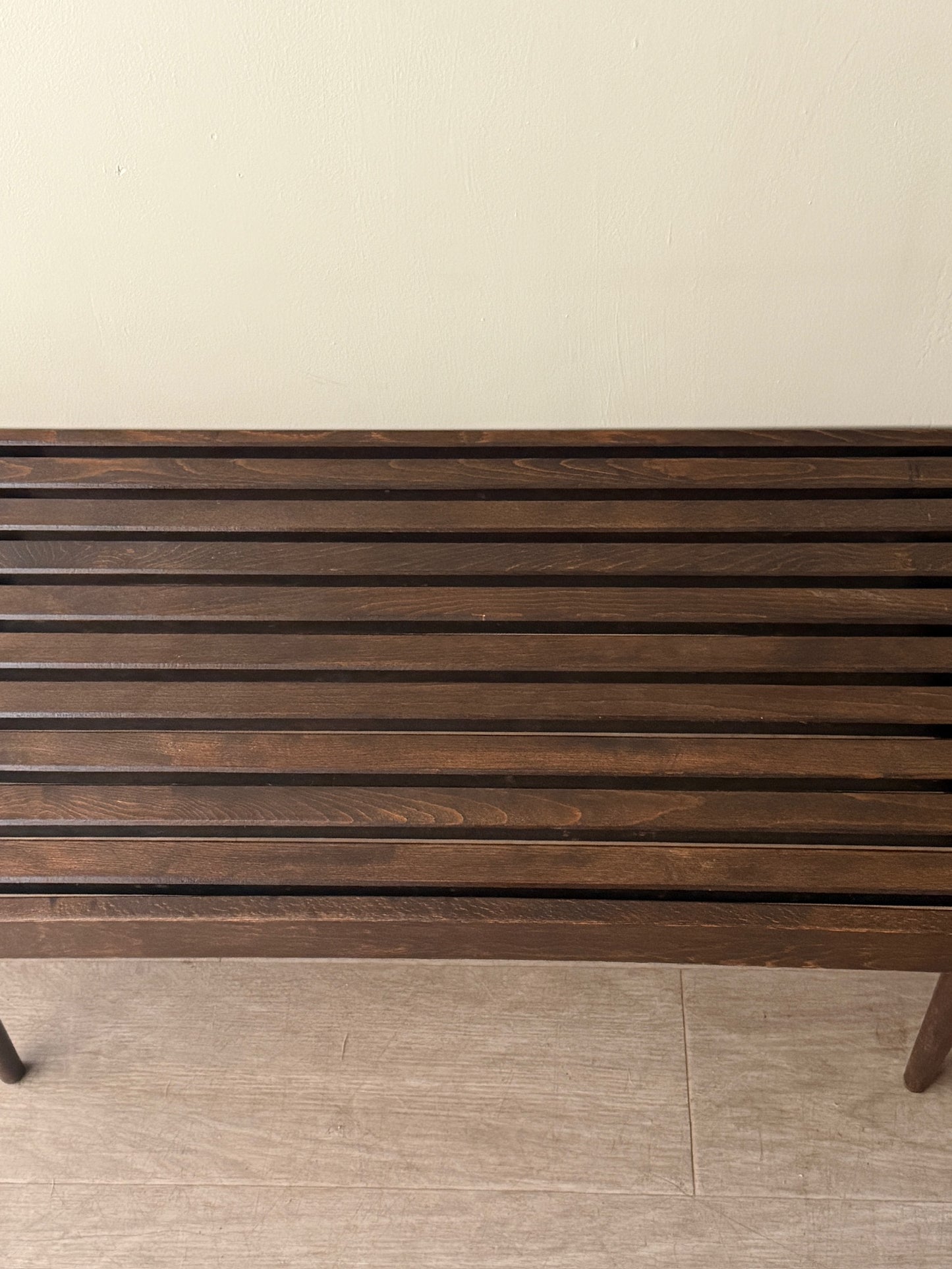 Oak slatted coffee table