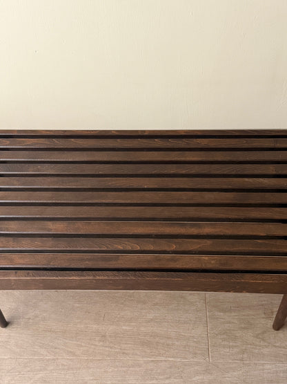 Oak slatted coffee table