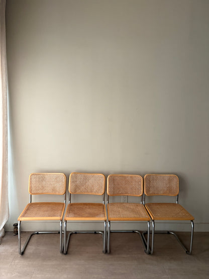 Cesca dining chairs. Sold in pairs.