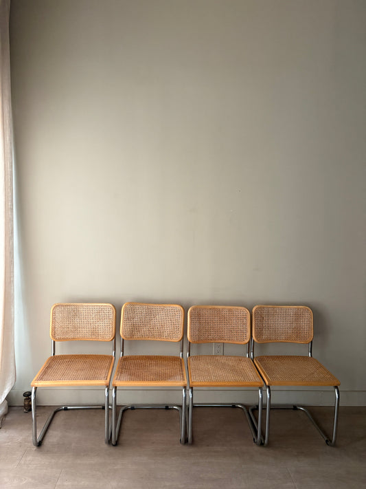 Cesca dining chairs. Sold in pairs.