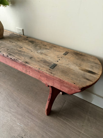 Pennsylvania painted pine bench