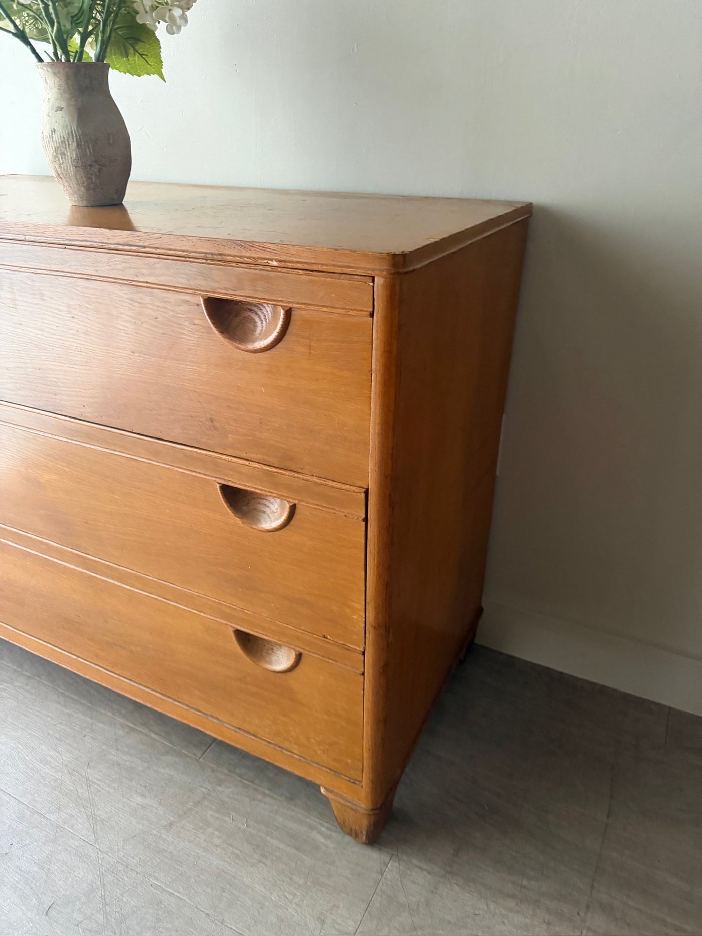 Oak 3 drawer dresser
