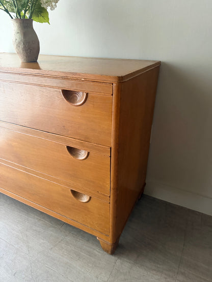 Oak 3 drawer dresser