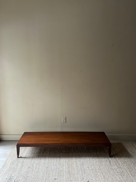 Walnut low coffee table