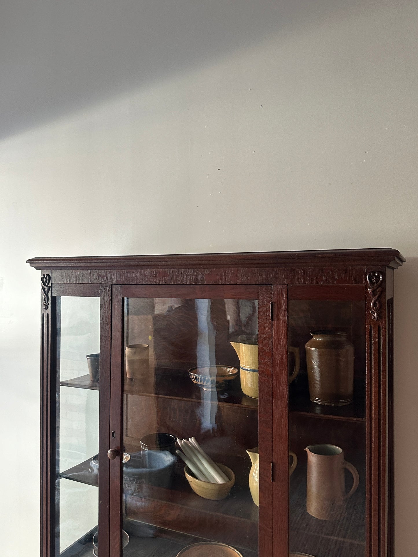 Oak display case