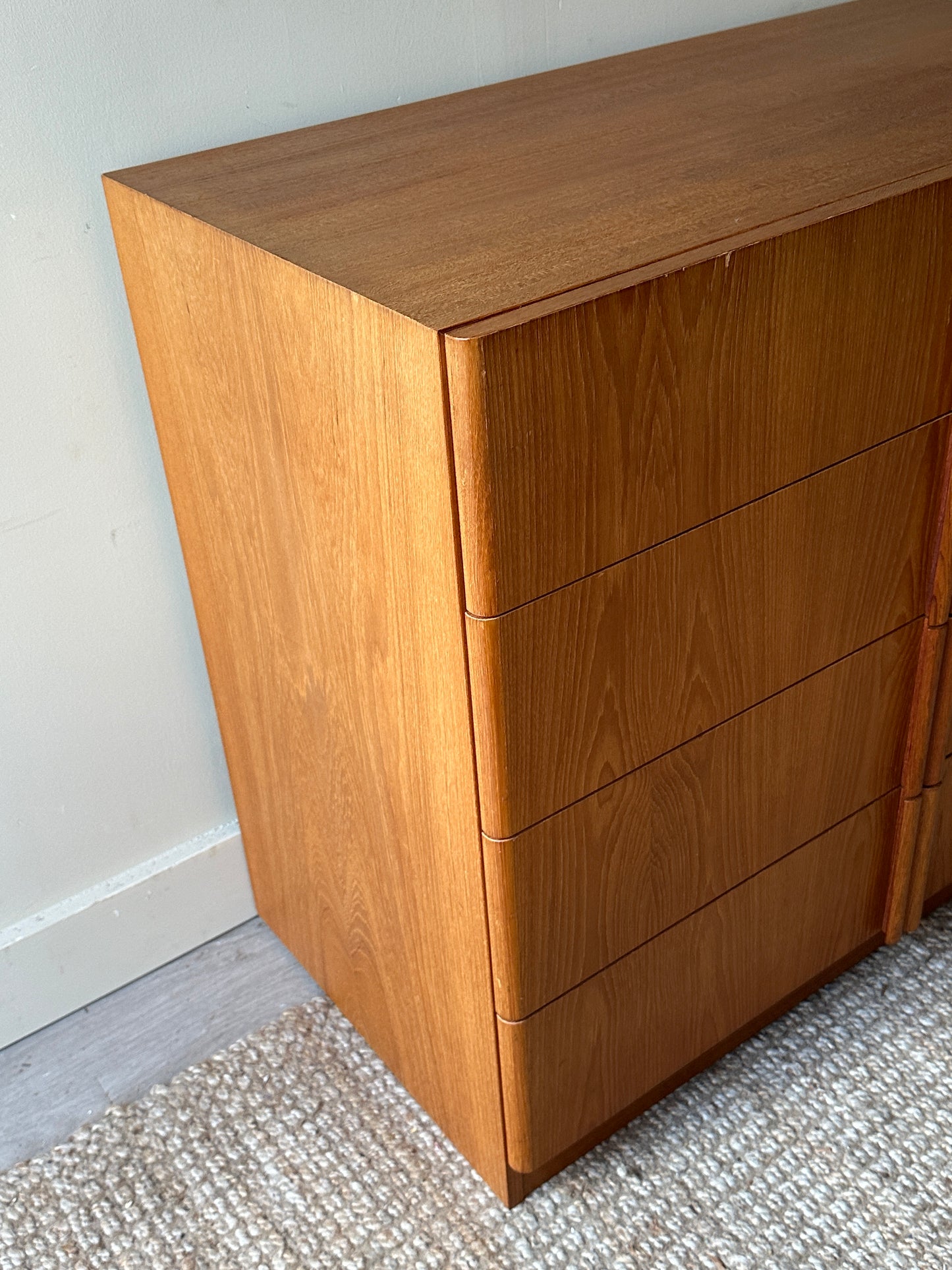 Danish teak bachelors chest