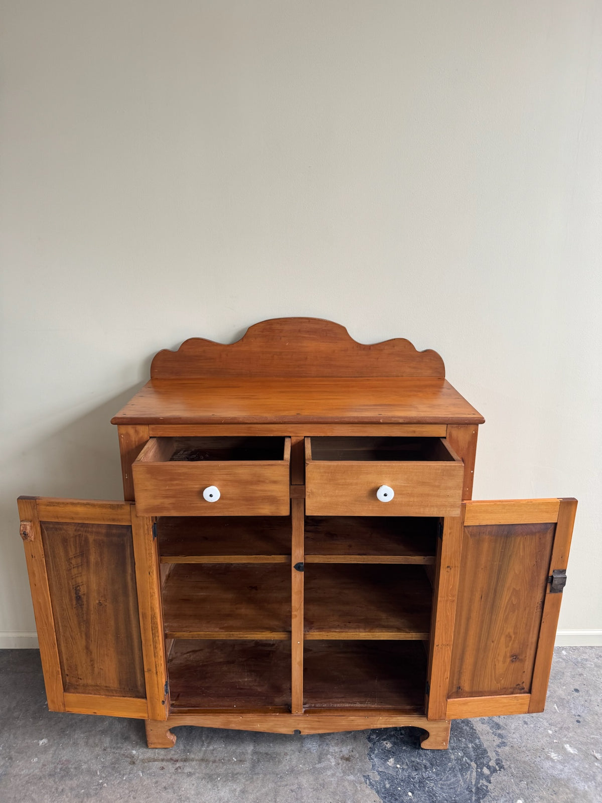 Mid-Atlantic Federal poplar jelly cupboard