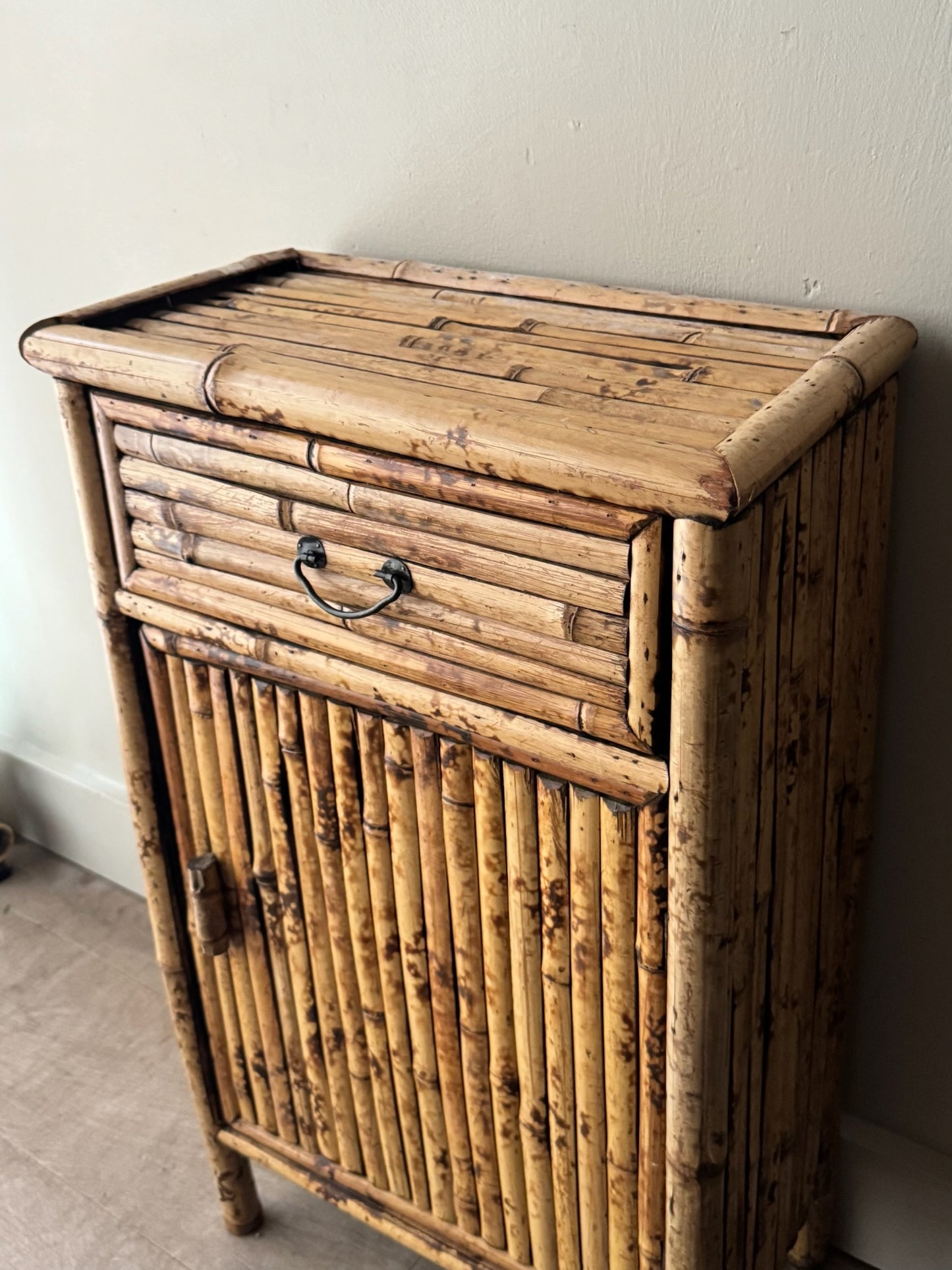 Split bamboo cabinet