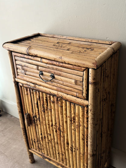 Split bamboo cabinet