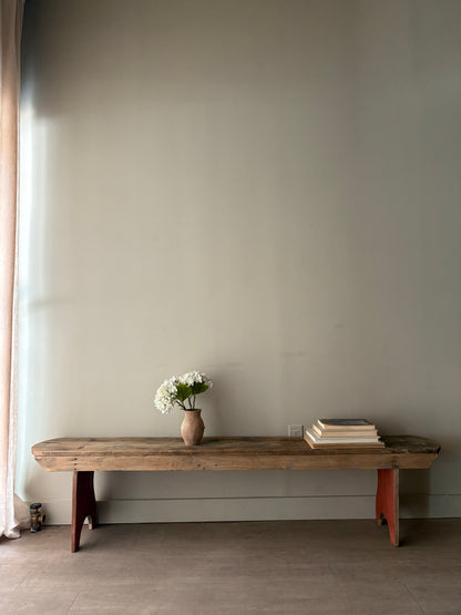 Pennsylvania painted pine bench