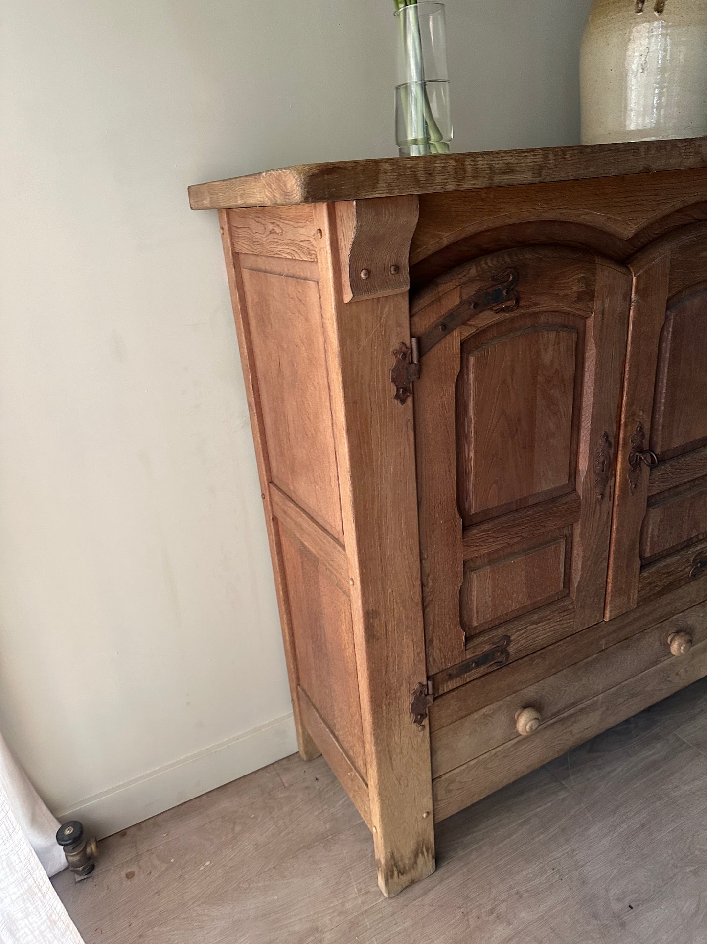 Mission oak cabinet