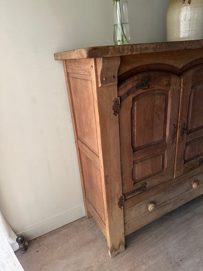 Mission oak cabinet