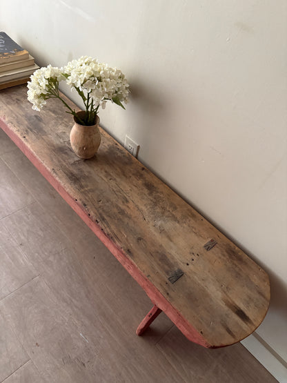 Pennsylvania painted pine bench