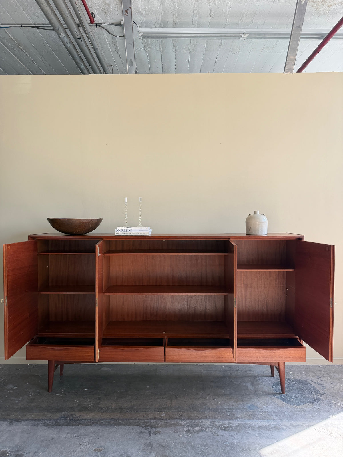 Wappenmobel German teak sideboard
