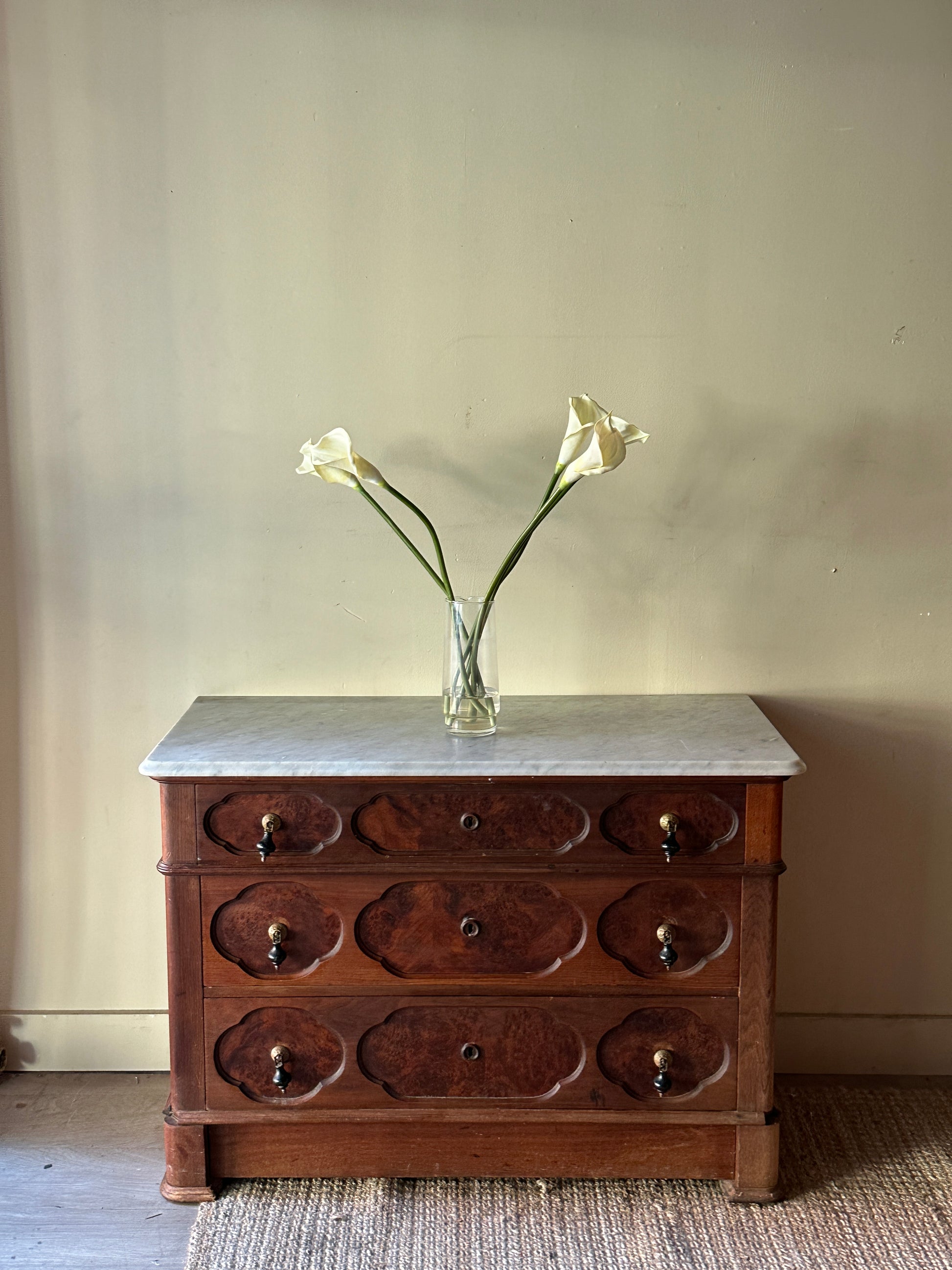 Marble top dresser – Good Behavior Marble top dresser – Good Behavior