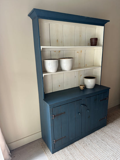 Farmhouse painted blue cupboard