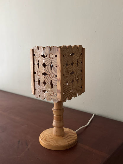 Swedish pine table lamp