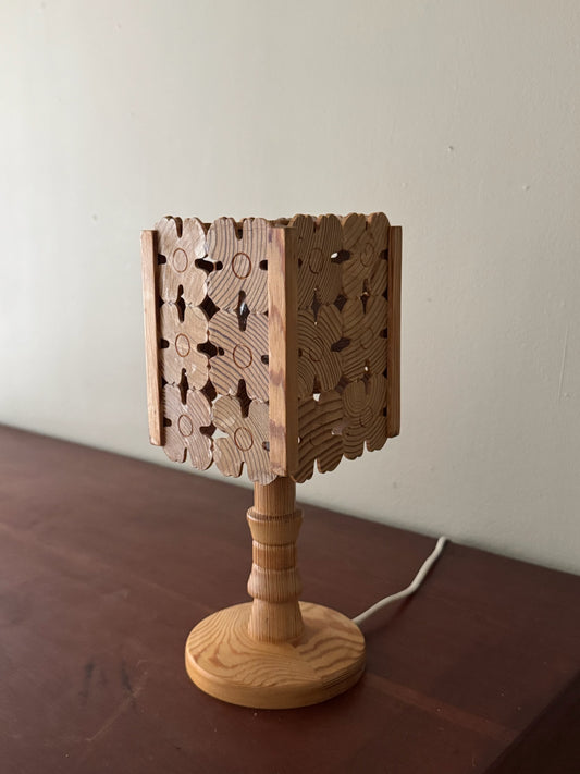 Swedish pine table lamp