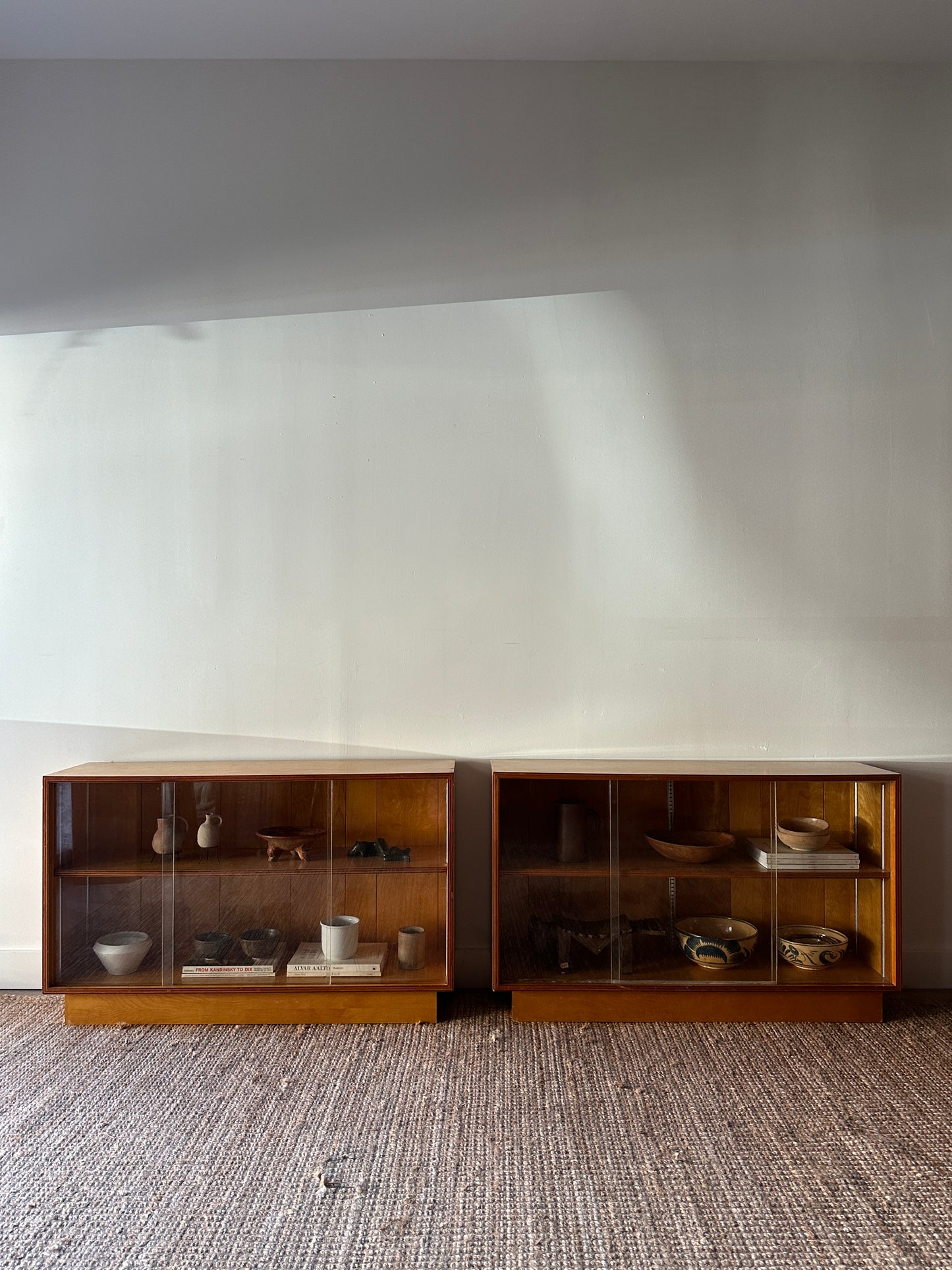 Maple display case. Sold individually.