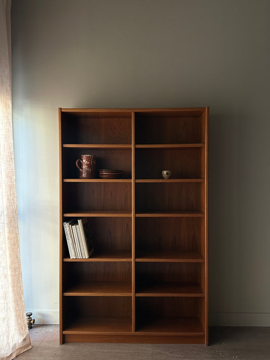 Danish teak shelving unit