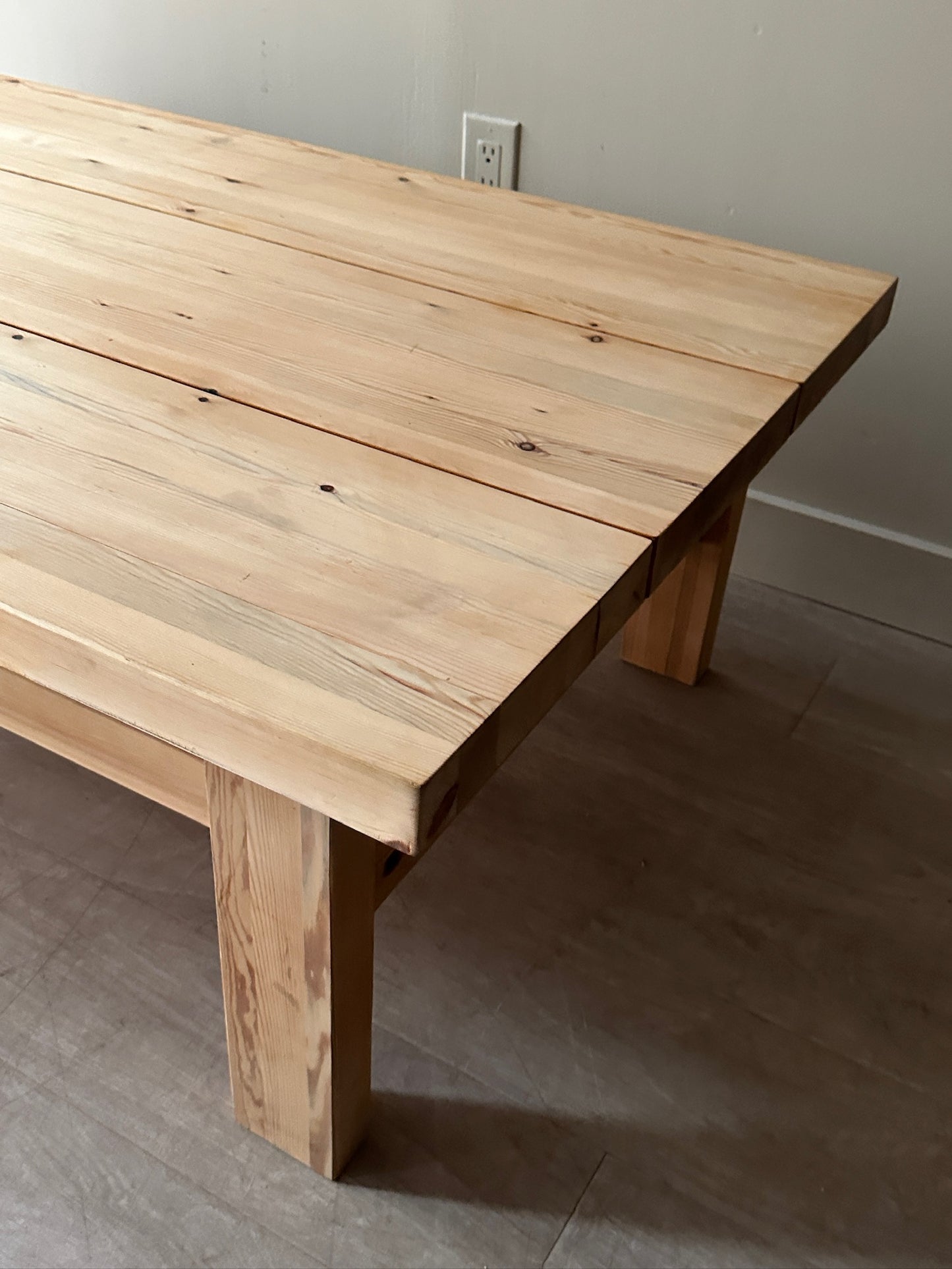 Jens Lyngsoe style pine coffee table