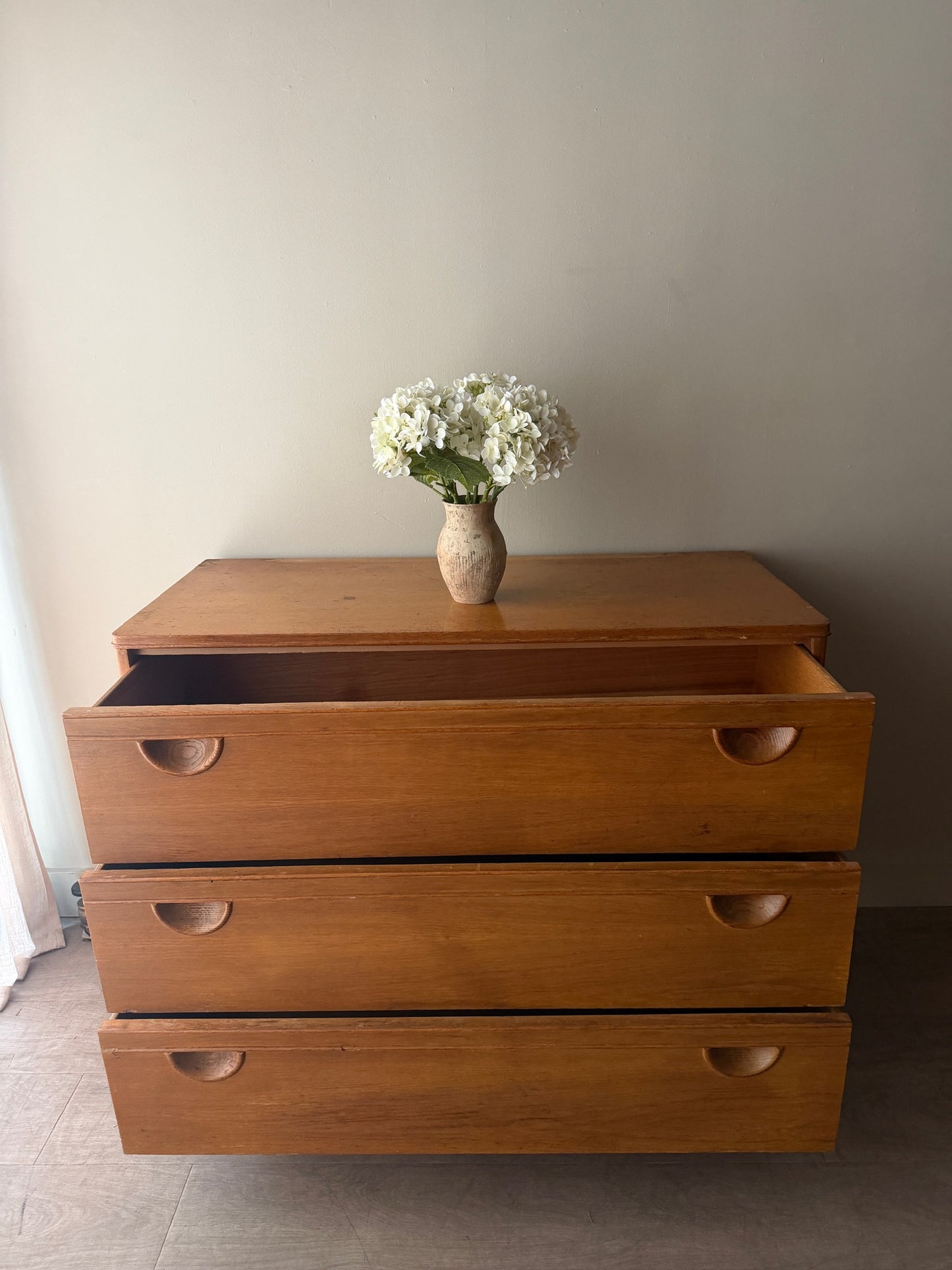 Oak 3 drawer dresser