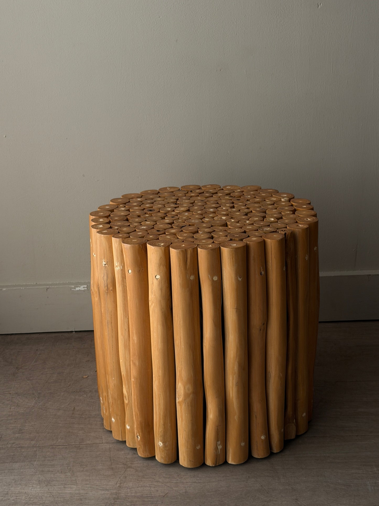 Bamboo side table