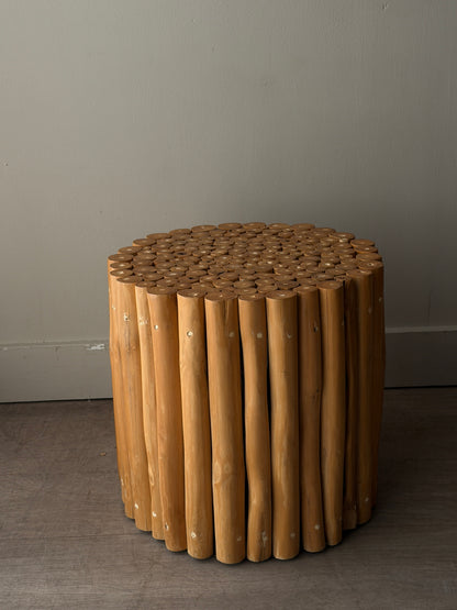 Bamboo side table