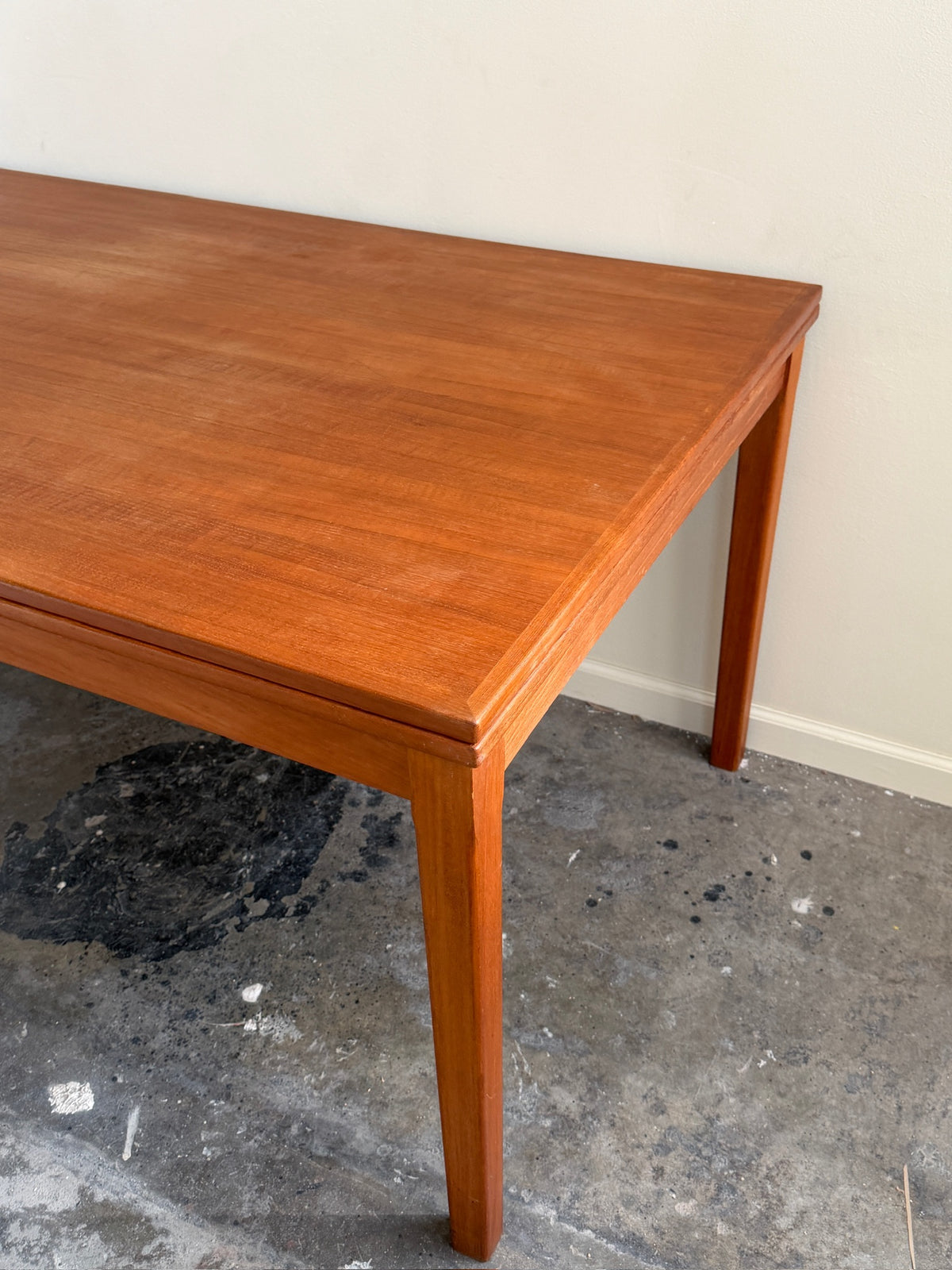 Danish teak extending dining table